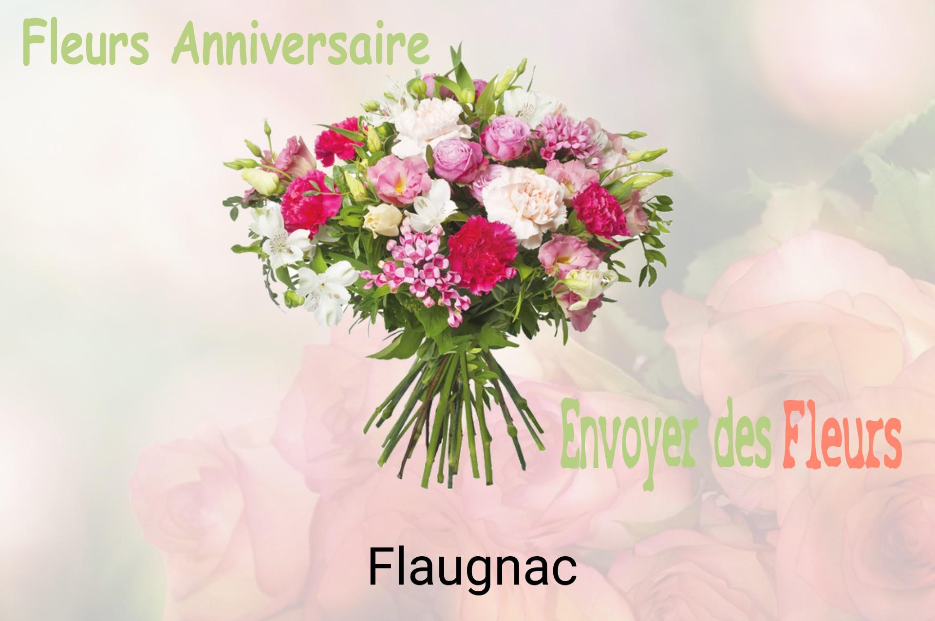 Bouquet de fleurs d’anniversaire livré à Flaugnac